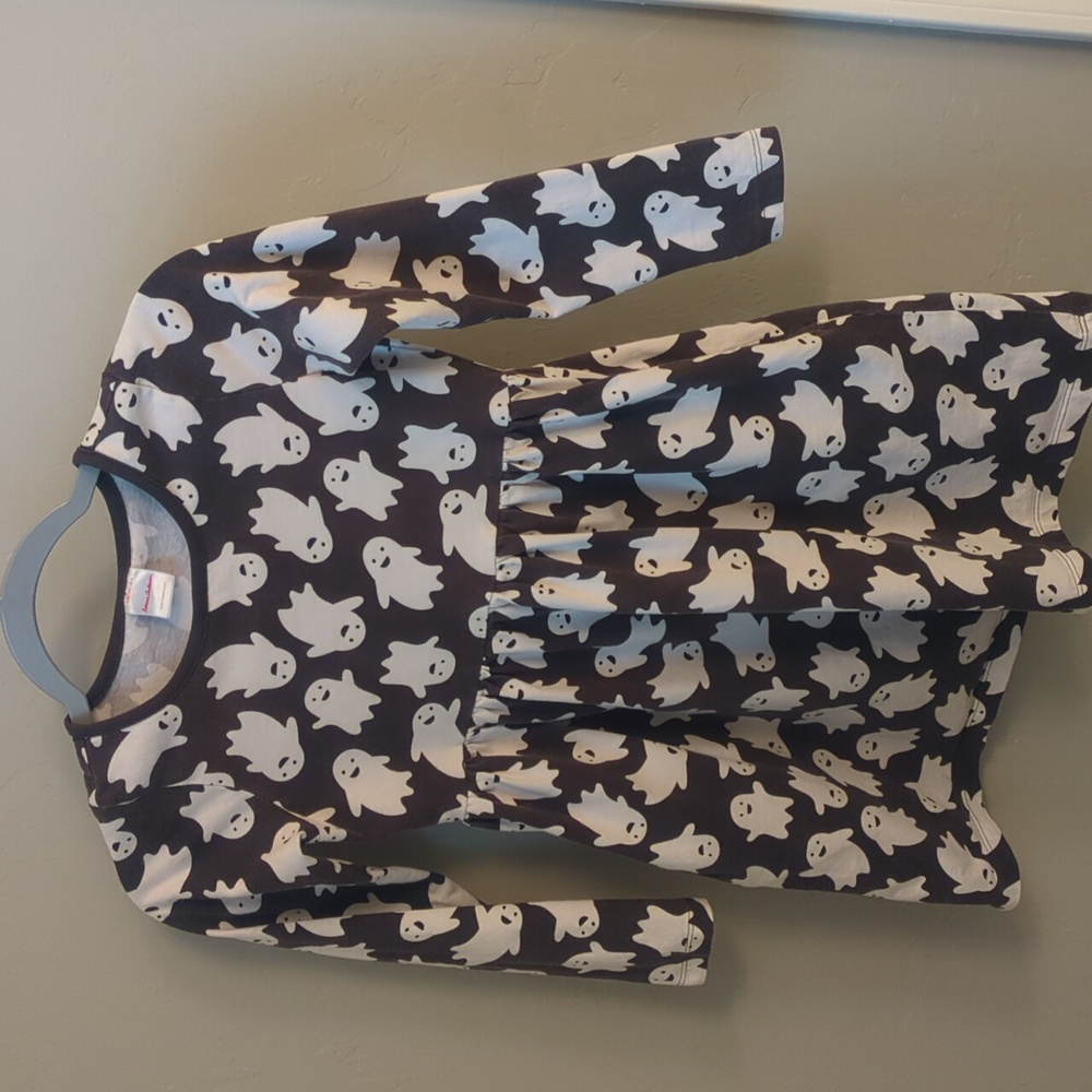 Hanna Andersson girl's skater dress with ghost print, size 8